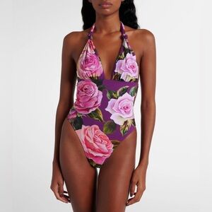 DOLCE & GABBANA Floral Printed One Piece Swim L